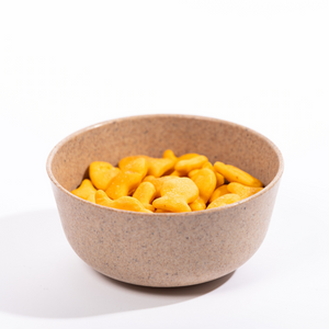 Round Bamboo-Based Snack Bowls - Set of 4