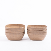 Load image into Gallery viewer, Square Bamboo-Based Snack Bowls