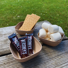 Load image into Gallery viewer, Square Bamboo-Based Snack Bowls